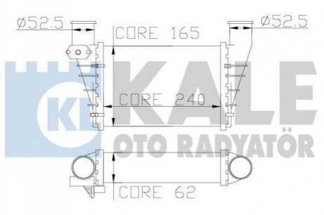 341900 KALE OTO RADYATOR KALE VW Интеркулер Audi A4/6,Passat 1.8T/1.9TDI 97-