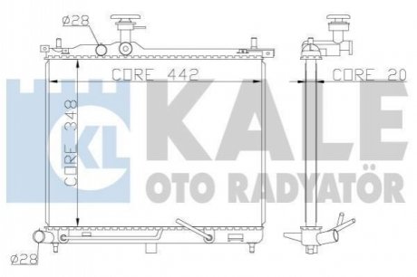 341970 KALE OTO RADYATOR KALE HYUNDAI Радіатор охолодження з АКПП i10 1.1 08-