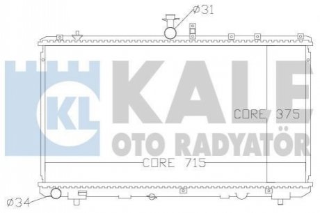 342125 KALE OTO RADYATOR KALE FIAT Радиатор охлаждения Sedici,Suzuki SX4 1.6