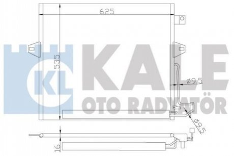 342630 KALE OTO RADYATOR KALE DB Радиатор кондиционера W164/X167,G/M/R-Class