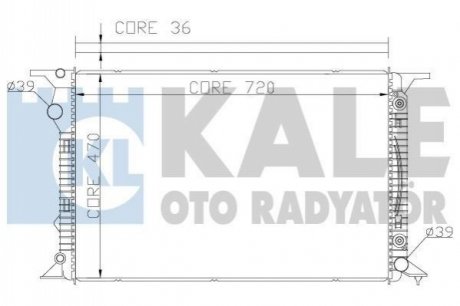 367700 KALE OTO RADYATOR KALE VW Радиатор охлаждения Audi A4/5,Q5 2.7TDI/3.0