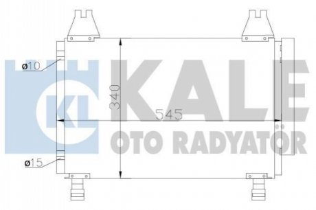 390100 KALE OTO RADYATOR KALE TOYOTA Радиатор кондиционера Yaris 1.0/1.3 05-