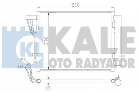 391600 KALE OTO RADYATOR Радиатор кондиционера Hyundai I30, Kia CeeD, CeeD Sw, Pro CeeD (391600) KALE OTO RADYATOR