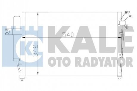 391700 KALE OTO RADYATOR Радиатор кондиционера Hyundai Getz (391700) KALE OTO RADYATOR