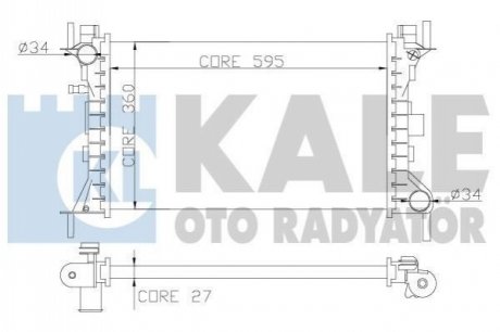 349700 KALE OTO RADYATOR KALE FORD Радиатор охлаждения Focus 1.8DI/TDCi 99-