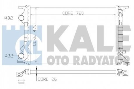 353400 KALE OTO RADYATOR KALE VW Радиатор охлаждения Audi A4/5/6,Q5 2.0 09-