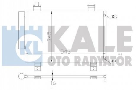 394000 KALE OTO RADYATOR KALE SUZUKI Радиатор кондиционера Swift III,IV 05-