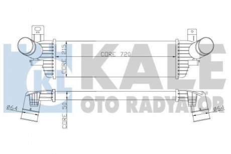 343000 KALE OTO RADYATOR Радиатор интеркуллера