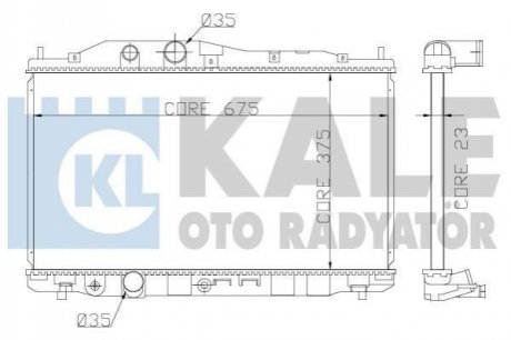 357200 KALE OTO RADYATOR KALE HONDA Радиатор охлаждения Civic VIII 1.8 07-