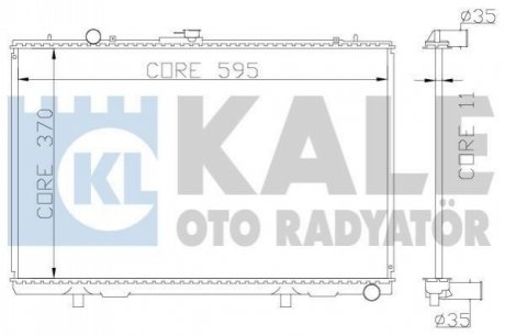 362200 KALE OTO RADYATOR Радиатор охлаждения Mitsubishi L 200 (362200) KALE OTO RADYATOR