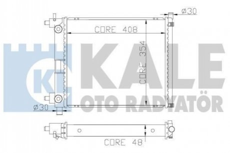 365900 KALE OTO RADYATOR KALE TOYOTA Радиатор охлаждения Yaris 1.3/1.5 99-