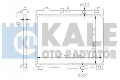 367000 KALE OTO RADYATOR KALE TOYOTA Радиатор охлаждения Yaris 1.0/1.3 05-