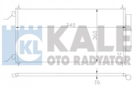 380700 KALE OTO RADYATOR KALE HONDA Радиатор кондиционера CR-V III 2.4 06-