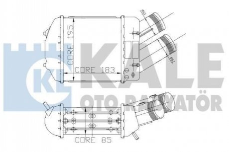 126100 KALE OTO RADYATOR KALE RENAULT Интеркулер Megane I,Scenic I 1.9dCi