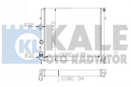 196900 KALE OTO RADYATOR KALE RENAULT Радиатор охлаждения Kangoo 1.9D 97-