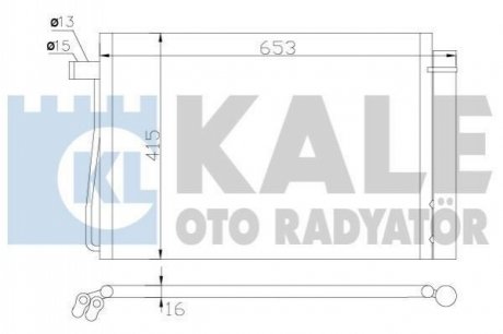 343060 KALE OTO RADYATOR KALE BMW Радиатор кондиционера 5 E60,6,7 E65 01-