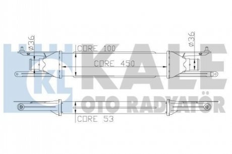 345400 KALE OTO RADYATOR KALE FIAT Интеркулер Grande Punto,Punto 1.3d 05-