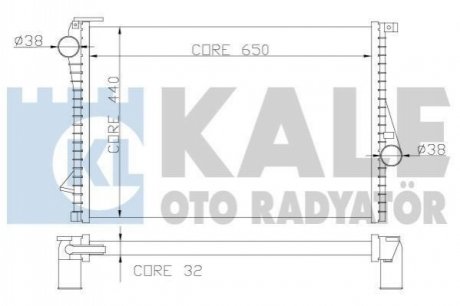 348600 KALE OTO RADYATOR KALE BMW Радиатор охлаждения 5 E39,7 E38 2.0/4.4