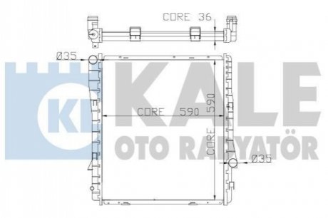 354200 KALE OTO RADYATOR KALE BMW Радиатор охлаждения X5 E53 3.0d/4.4/4.8