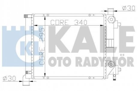 361200 KALE OTO RADYATOR KALE DB Радиатор охлаждения W124/201 1.8/2.0 83-