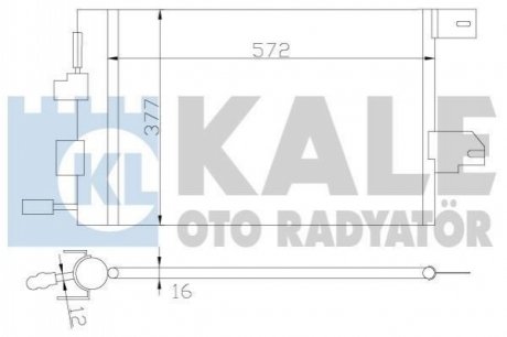 393300 KALE OTO RADYATOR KALE OPEL Радиатор кондиционера Astra G,Zafira A