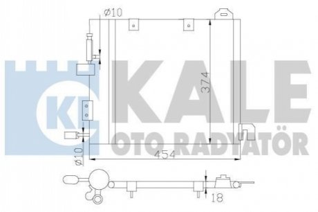 393800 KALE OTO RADYATOR KALE OPEL Радиатор кондиционера Astra G,Zafira A