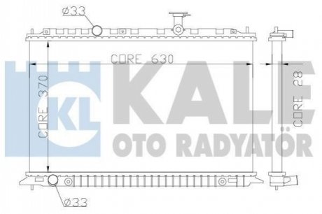 359100 KALE OTO RADYATOR KALE KIA Радиатор охлаждения Rio II 1.4/1.6 05-