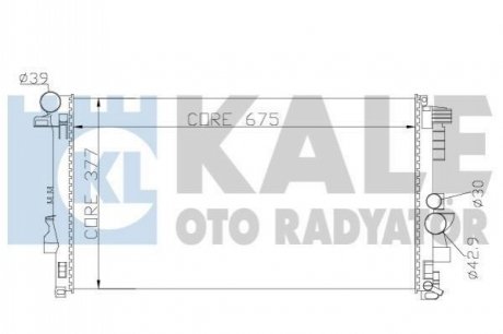 360900 KALE OTO RADYATOR KALE DB Радиатор охлаждения Vito 2.2CDI/3.2 03-