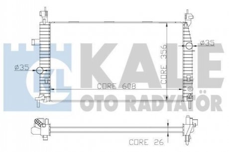 342070 KALE OTO RADYATOR KALE OPEL Радиатор охлаждения Meriva A 1.4/1.8