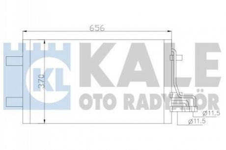 386100 KALE OTO RADYATOR Радиатор кондиционера Ford C-Max, Focus C-Max, Focus II (386100) KALE OTO RADYATOR