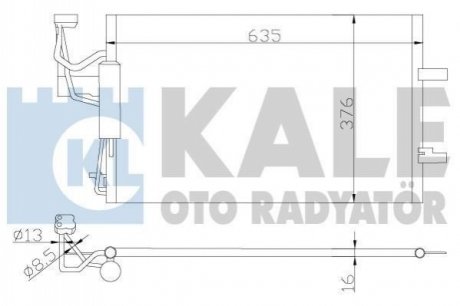 392200 KALE OTO RADYATOR KALE MAZDA Радиатор кондиционера Mazda 3/5 03-