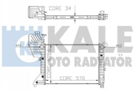 319900 KALE OTO RADYATOR Радиатор воды