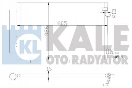 342860 KALE OTO RADYATOR Радиатор кондиционера Ford Fiesta VI Condenser (342860) KALE OTO RADYATOR