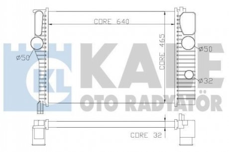 351900 KALE OTO RADYATOR KALE DB Радиатор охлаждения W211 E200/500 02-