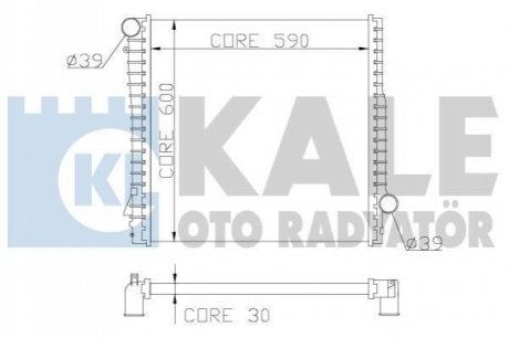 354300 KALE OTO RADYATOR KALE BMW Радиатор охлаждения X5 E53 3.0d/3.0i