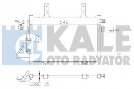 389400 KALE OTO RADYATOR KALE RENAULT Радиатор кондиционера Kangoo 97-