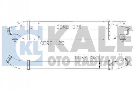 345500 KALE OTO RADYATOR KALE OPEL Интеркулер Corsa D 1.4/1.7CDTI 06-