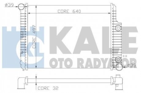 352000 KALE OTO RADYATOR KALE DB Радиатор охлаждения W210 2.0/2.3 95-