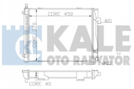 361900 KALE OTO RADYATOR KALE DB Радиатор охлаждения W124 2.8/3.6 85-