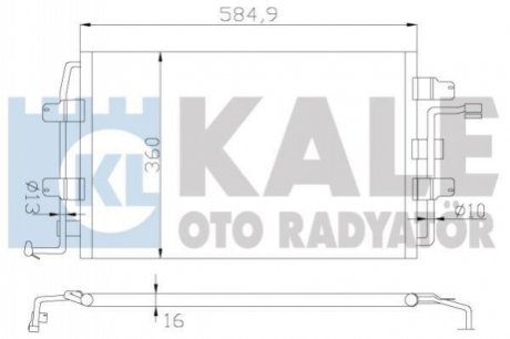 376400 KALE OTO RADYATOR KALE VW Радиатор кондиционера New Beetle 00-