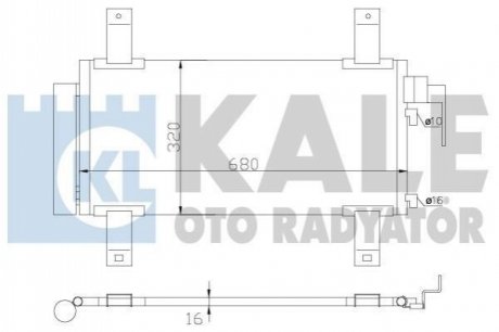 392100 KALE OTO RADYATOR KALE MAZDA Радиатор кондиционера Mazda 6 02-