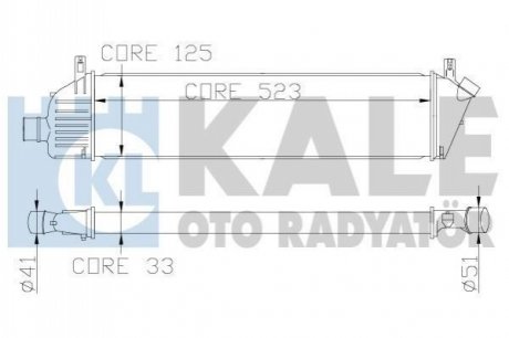 342360 KALE OTO RADYATOR KALE NISSAN Интеркулер Micra III 1.5dCi 03-