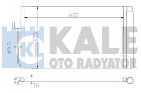 343070 KALE OTO RADYATOR KALE BMW Радиатор кондиционера 5 E60,7 E65