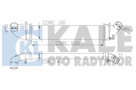 345080 KALE OTO RADYATOR KALE RENAULT Интеркулер Logan I 1.5dCi 05-