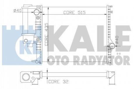 348900 KALE OTO RADYATOR KALE BMW Радиатор охлаждения 5 E34 2.0/2.5