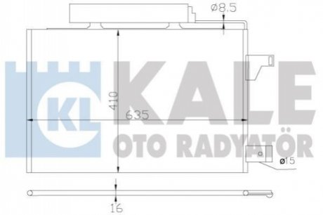 388000 KALE OTO RADYATOR KALE DB Радиатор кондиционера W169/245 04-