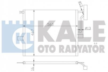 384800 KALE OTO RADYATOR KALE BMW Радиатор кондиционера X3 E83 03-