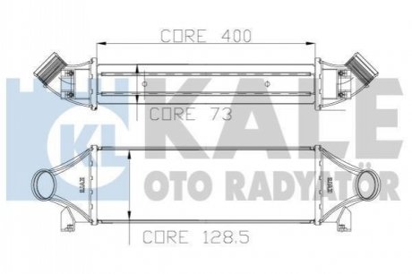 126200 KALE OTO RADYATOR KALE FORD Интеркулер Transit 2.4TDCi 00-