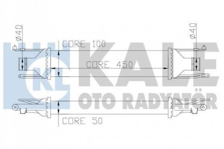 348400 KALE OTO RADYATOR Интеркулер Opel Corsa D (348400) KALE OTO RADYATOR