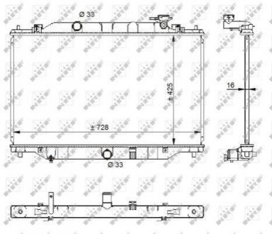 59206 NRF Радіатор